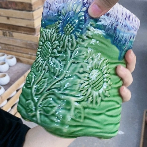 陶瓷20CM以下Q393绿