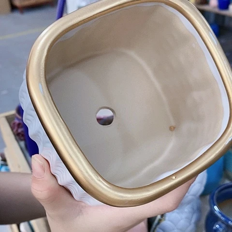 陶瓷20CM以下D80白色方盆
