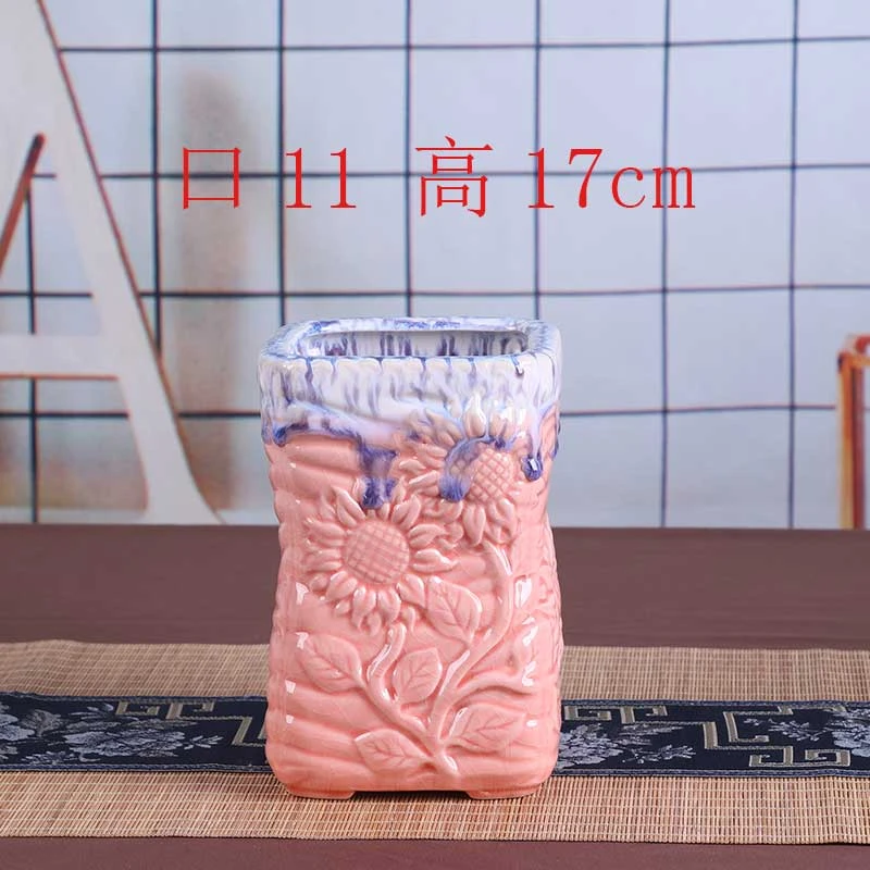 多肉陶瓷花盆法师高桩紫乐桃蛋九尾狐高方花盆