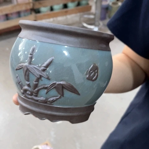 陶瓷20CM以下55886竹