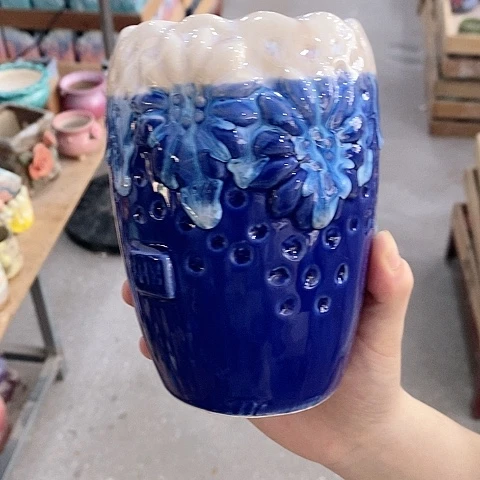 陶瓷20CM以下Q325蓝