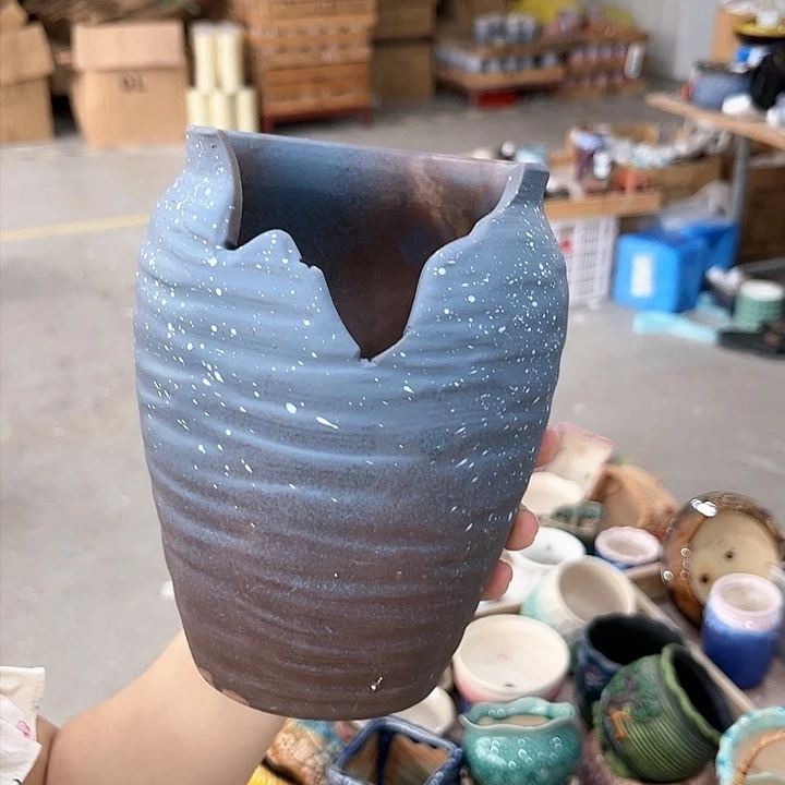 陶瓷20CM以下D302蓝