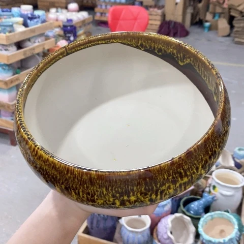 陶瓷20CM以下水陪黄色