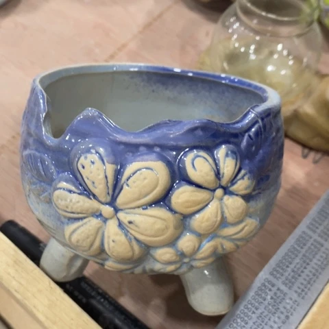 陶瓷20CM以下J142蓝一个