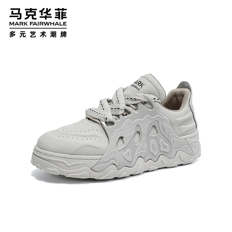 马克华菲2025设计师款火焰山老爹鞋运动小白鞋潮鞋男春夏百搭透气