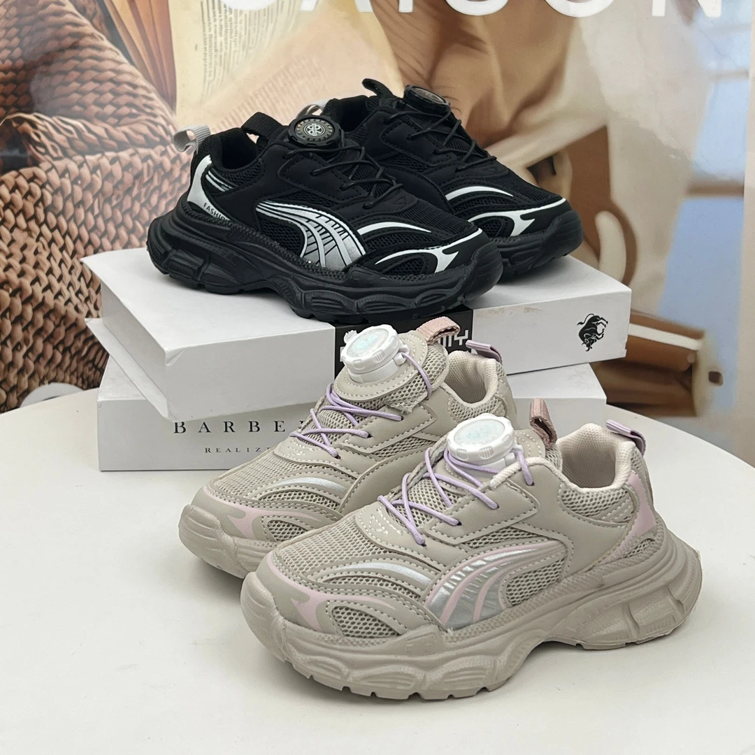 28-38码2023秋季新款旋转纽扣鞋时尚百搭透气复古潮流（新仓）6606