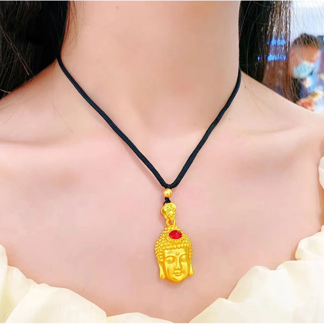铜合金吊坠 新款大日如来佛吊坠 佛头项链