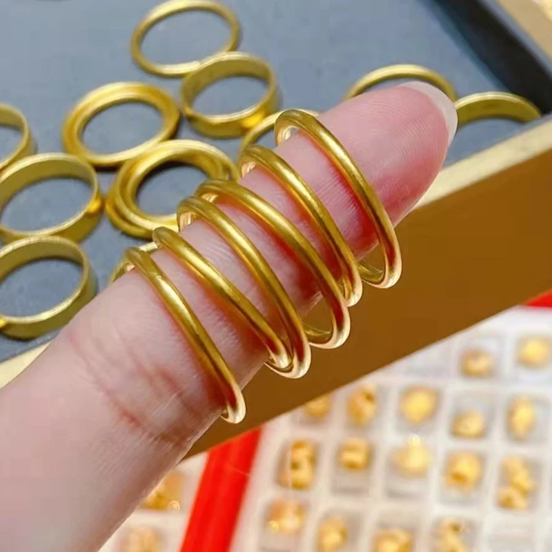 铜合金戒指 素圈戒指时尚指环