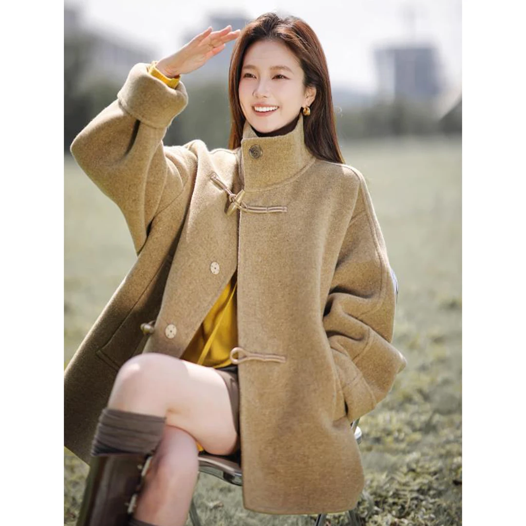 【赵大喜】现货！今敏喜大衣 | 2024新款加厚羊mao立领手缝双面