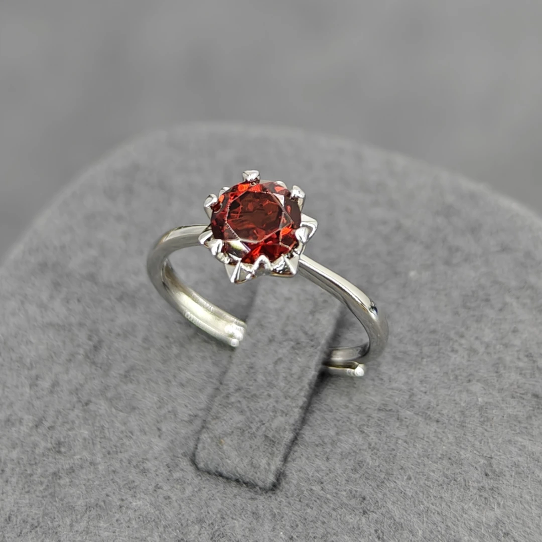 M1–石榴石戒指S925银主石1.22ct