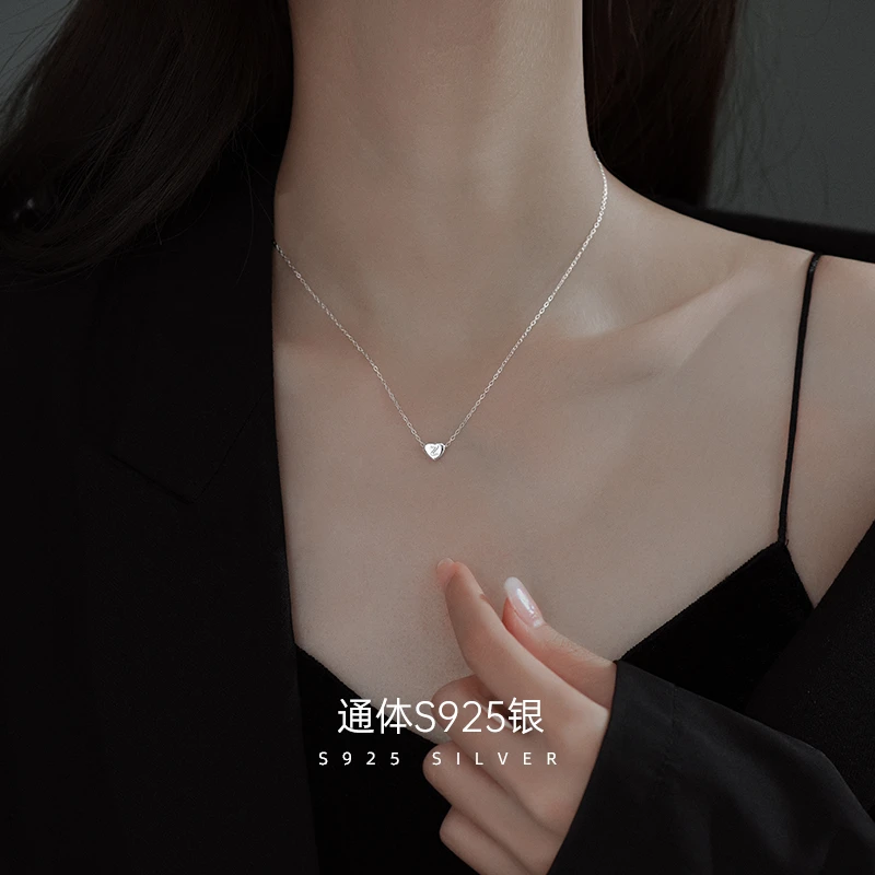 坠链均925银 金美澳字母项链女轻奢小众高级设计感姓氏名字锁骨