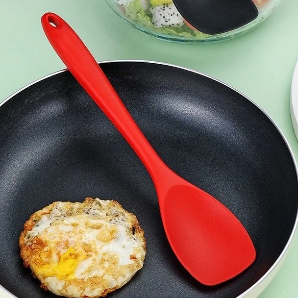 祝氏心宜硅胶辅助铲小锅铲专用锅铲子不粘烙饼厨房用不沾家用长柄