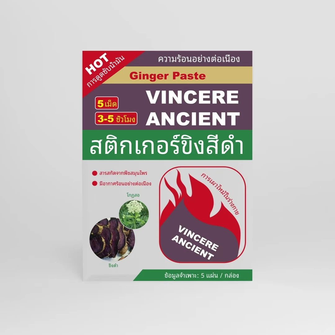 【金姐专享】VINCERE ANCIENT 黑姜贴 5贴/盒
