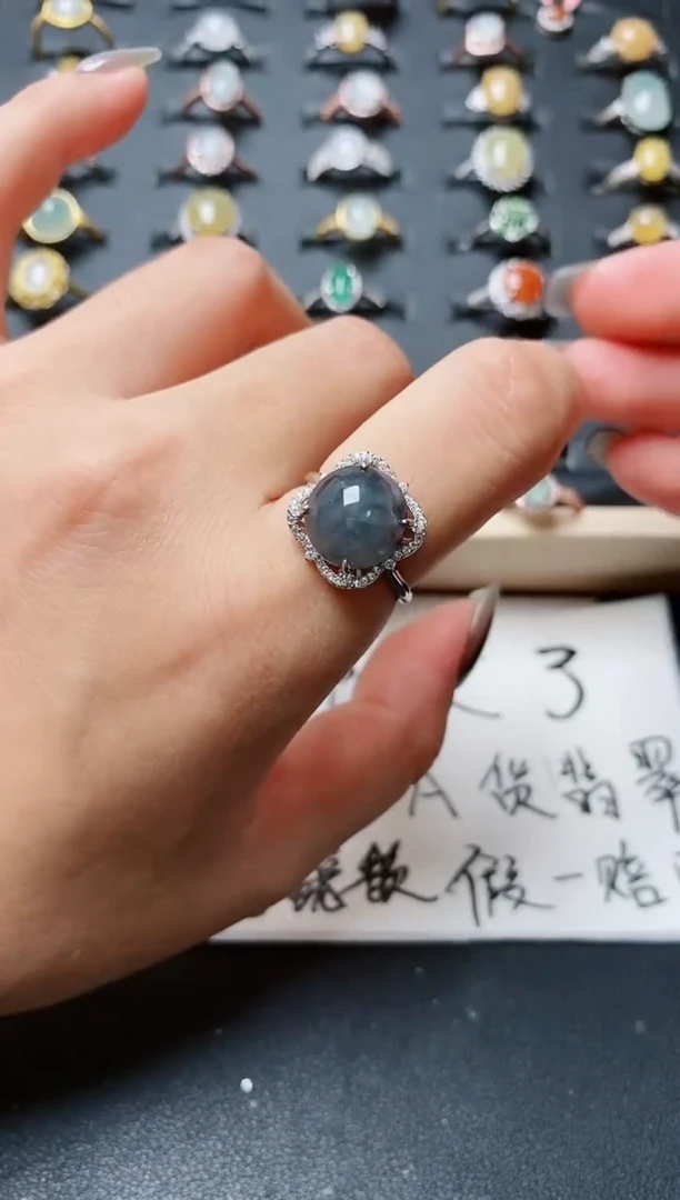 【闪购商品】翡翠戒指银S925镶嵌........