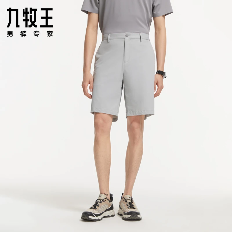 【科技凉感系列】九牧王男裤夏季款休闲短裤冰凉舒适五分裤TB2D-207