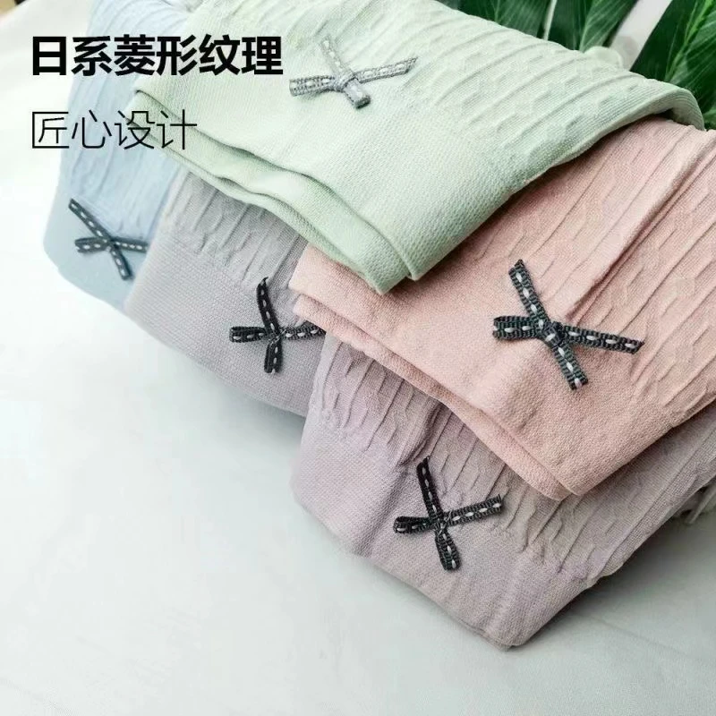 火烈鸟底裤内裤透气中腰盒装三角裤女士均码80-140斤中腰[5条装]