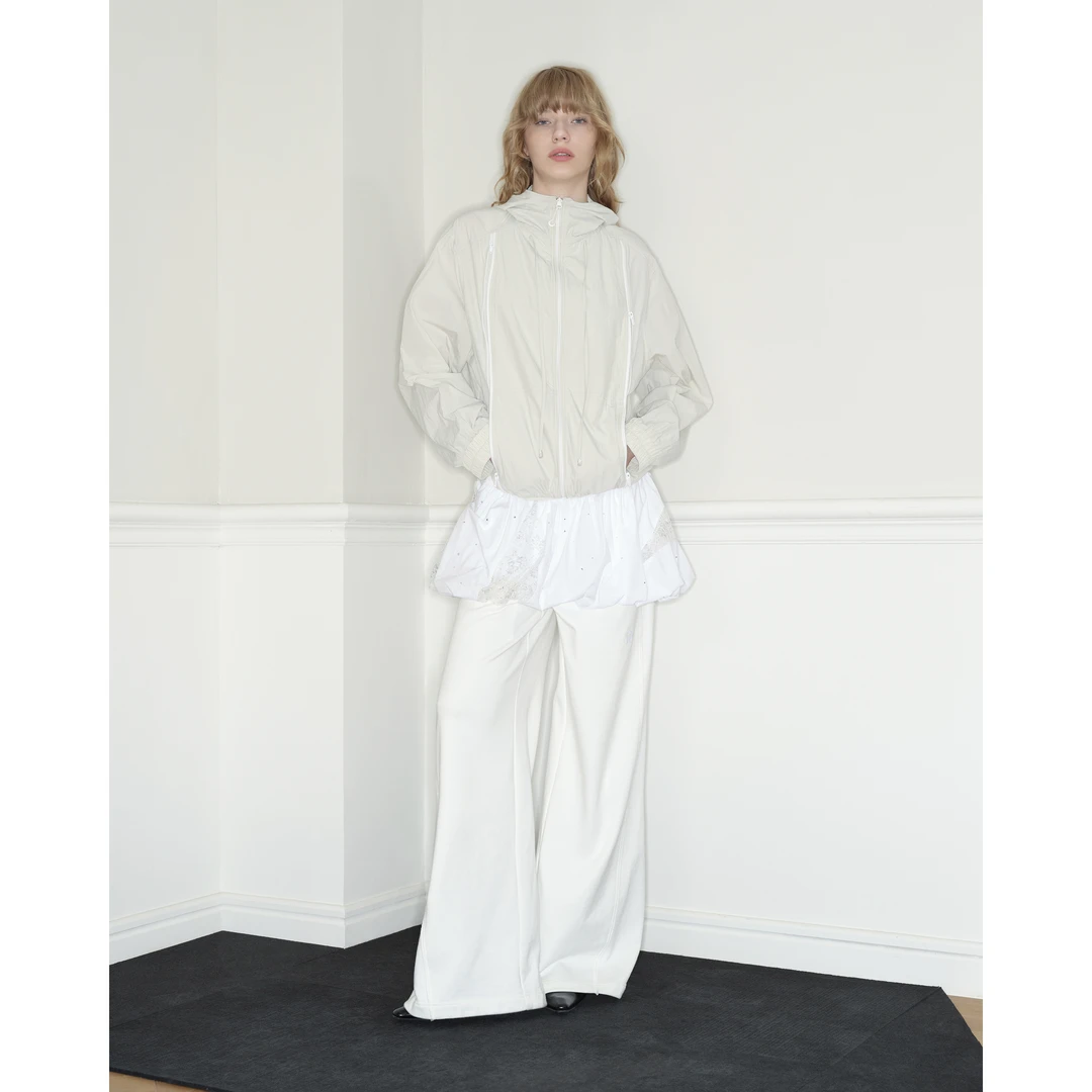 出逃赤岗西设计感连帽外套女春秋轻薄款休闲防晒衣开衫