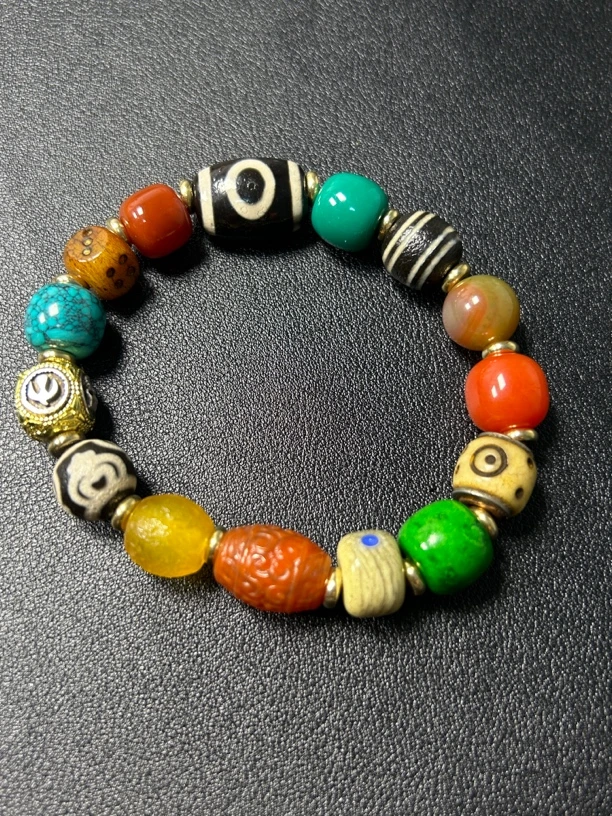 藏式风格琉璃手串