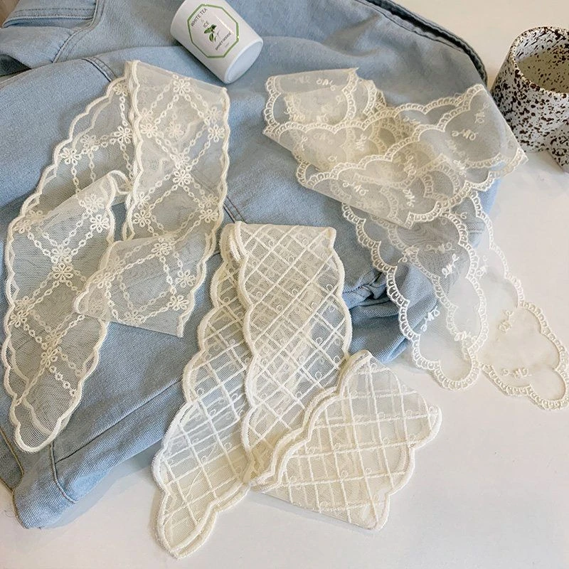 韩版新款森系蕾丝丝巾飘带发带绑头发小仙女超仙扎头发发饰