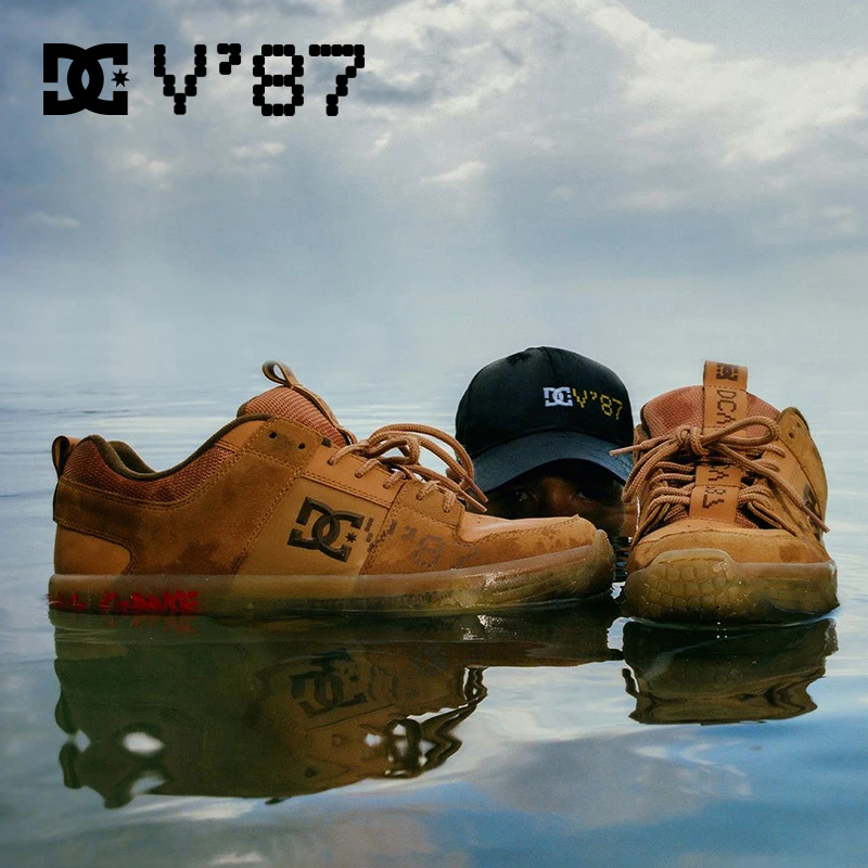 DCSHOESX DCV87 LYNX联名款立体logo绒面透明鞋底缓震DC滑板鞋