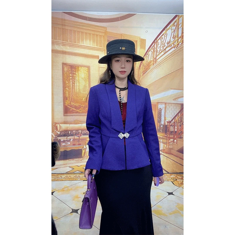 1161秋冬新款高级感气质长袖职业装小西服