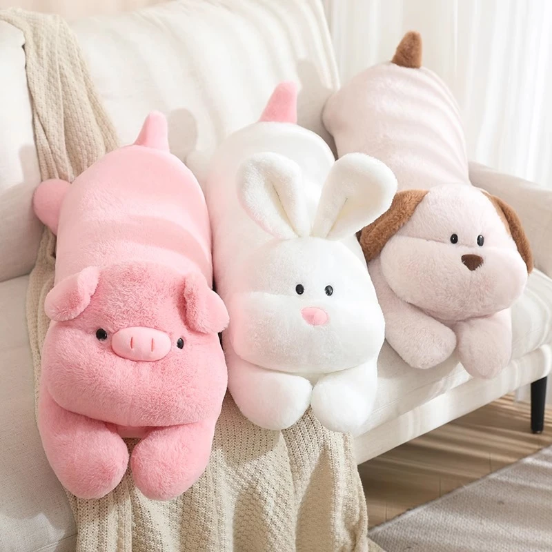 动物长条抱枕女生睡觉专用毛绒玩具女孩娃娃公仔儿童玩偶夹腿枕头