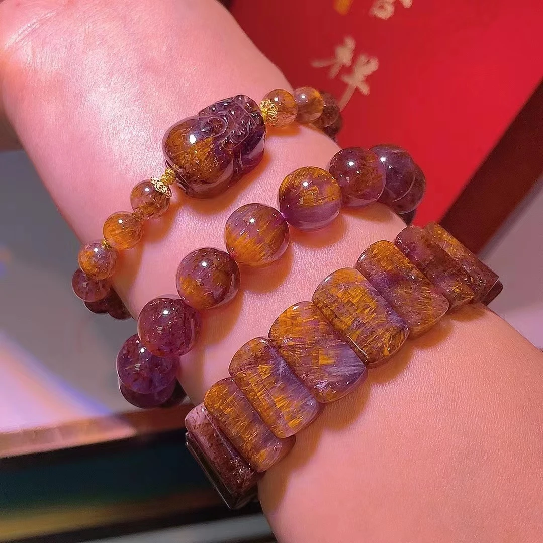 “金多多大暴富“”破价宠粉！爆满金牙！极光23紫钛极光手串手牌必入