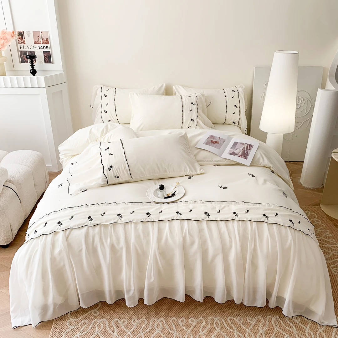 【MEHWI】清货！法式刺绣工艺款床单被套绣花四件套
