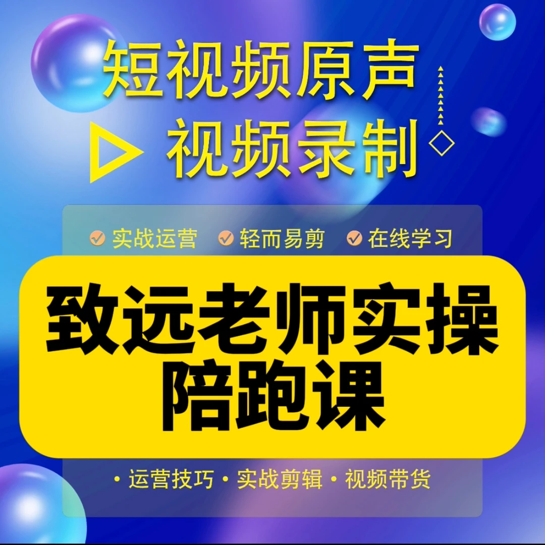 致远老师私教陪跑课（报名通道J）