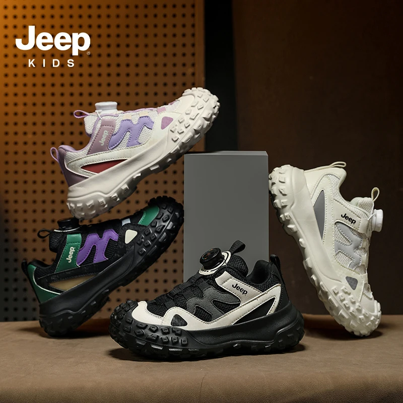JEEP儿童运动鞋2024春秋新款中大童时尚百搭耐磨防滑休闲鞋跑步鞋