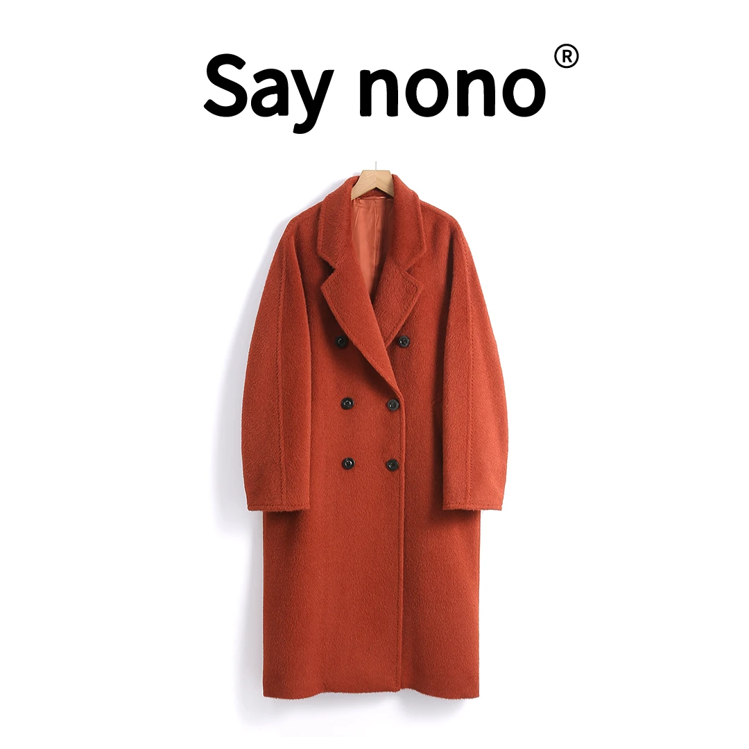 1懒猫nono│Saynono 汢耳其御用尊享进口羊驼毛大衣/JNY246085