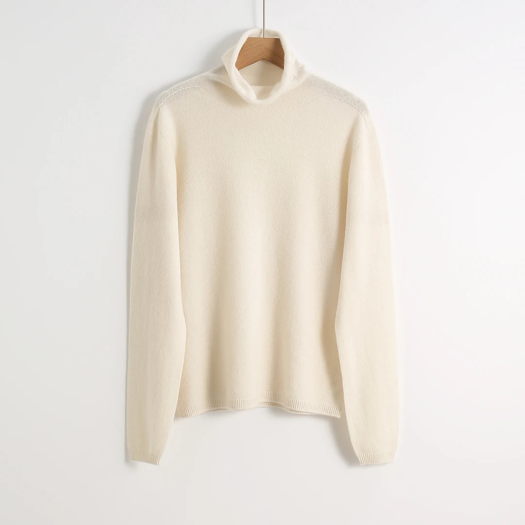 【HONEY AMOR】韩系纯色简约休闲高领羊绒衫/JS1717