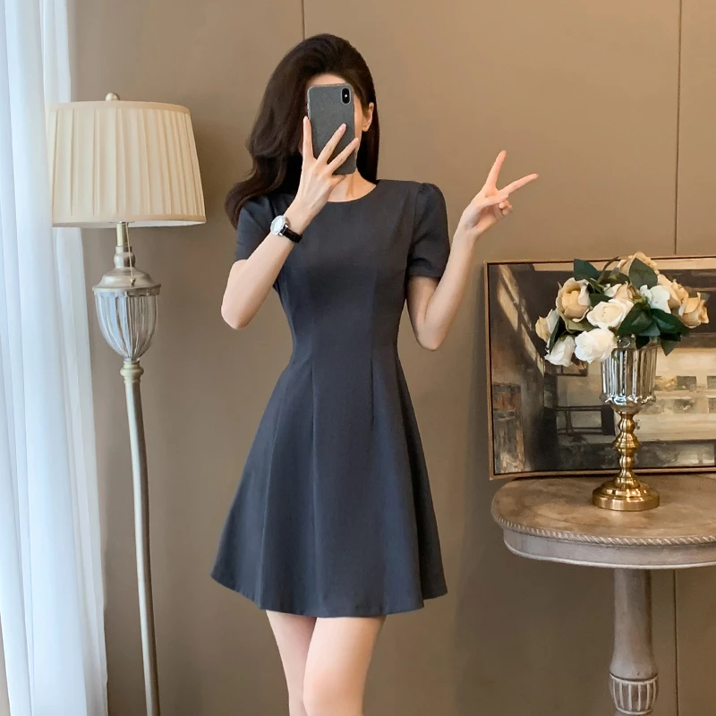 夏天裙子高级女装小个子气场强大高端高贵洋气上档次高品质连衣裙