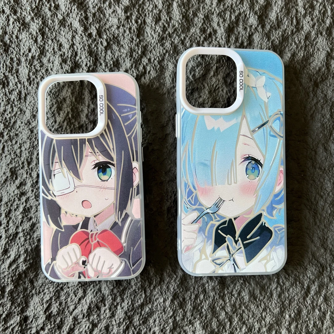 @小鸟游六花【彩银白】 软包硬背滑雪卡通手机壳适用于多种机型