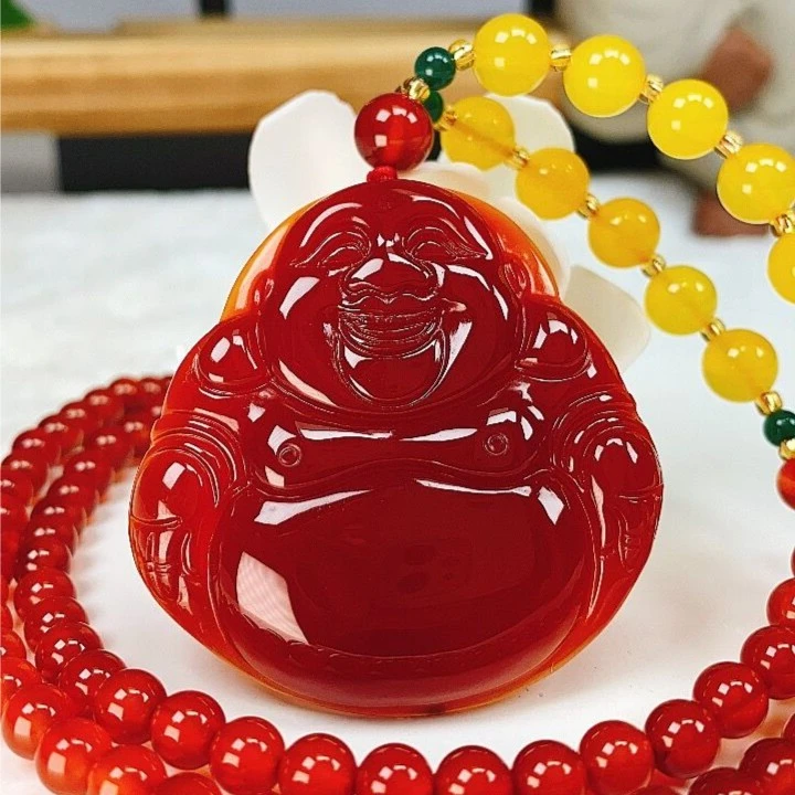 【镇店之宝】天然满堂红大佛公 笑脸大肚佛 红红火火 带证书礼盒