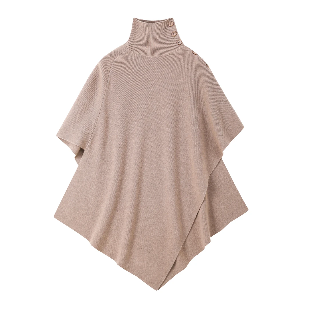 春秋新款女士优雅大披肩秋冬针织时尚休闲百搭气质多功能针织披肩