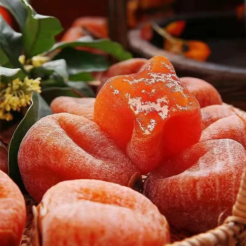 (买一斤发二斤)独立小包装广西桂林柿饼霜降溏心圆柿子饼吊柿整箱