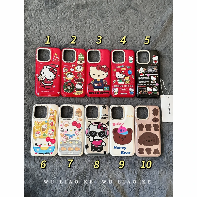 光面鼓包漆皮合集适用苹果iPhone15promax/14/13/12手机壳可爱