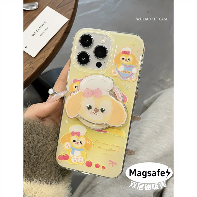圆边双层磁吸甜甜圈饼饼适用苹果iPhone15promax手机壳14/13/12