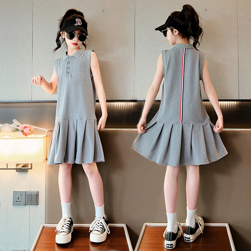 女童连衣裙夏装2024新款韩版洋气儿童裙子夏季T恤裙小女孩公主裙