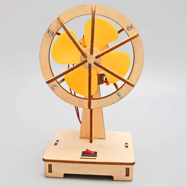 科技小制作电动摇头风扇小学生手工diy教育用品科学实验stem教具