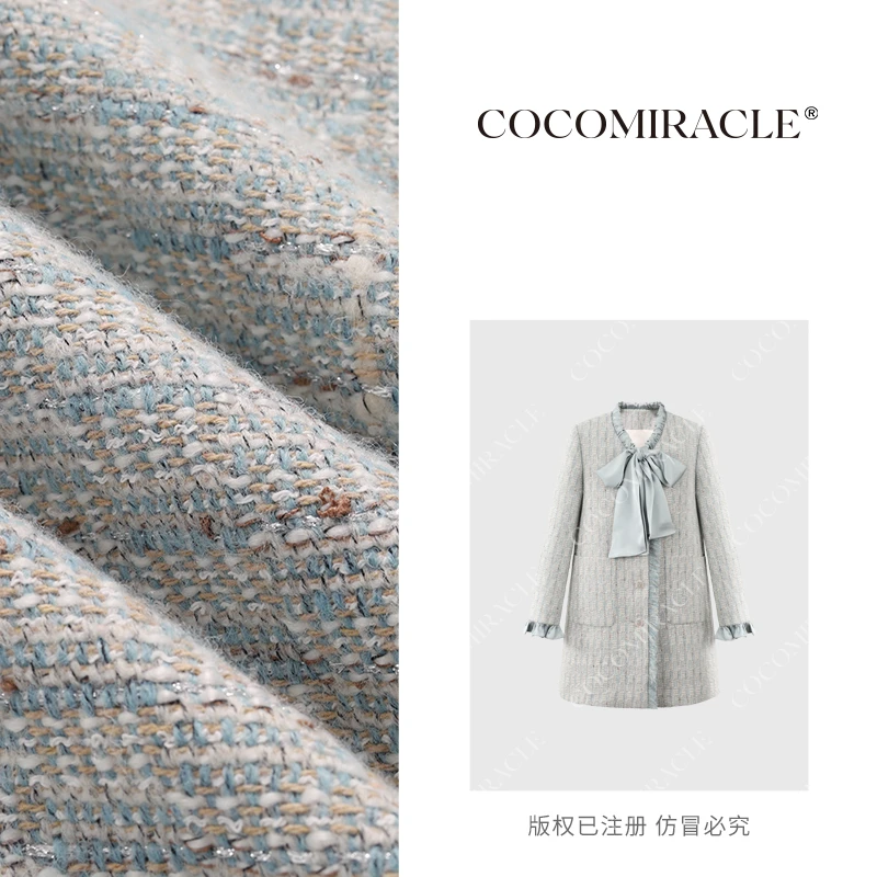 董小姐【 落日珊瑚】秋冬新款飘带保暖羽绒大衣QL8DY862