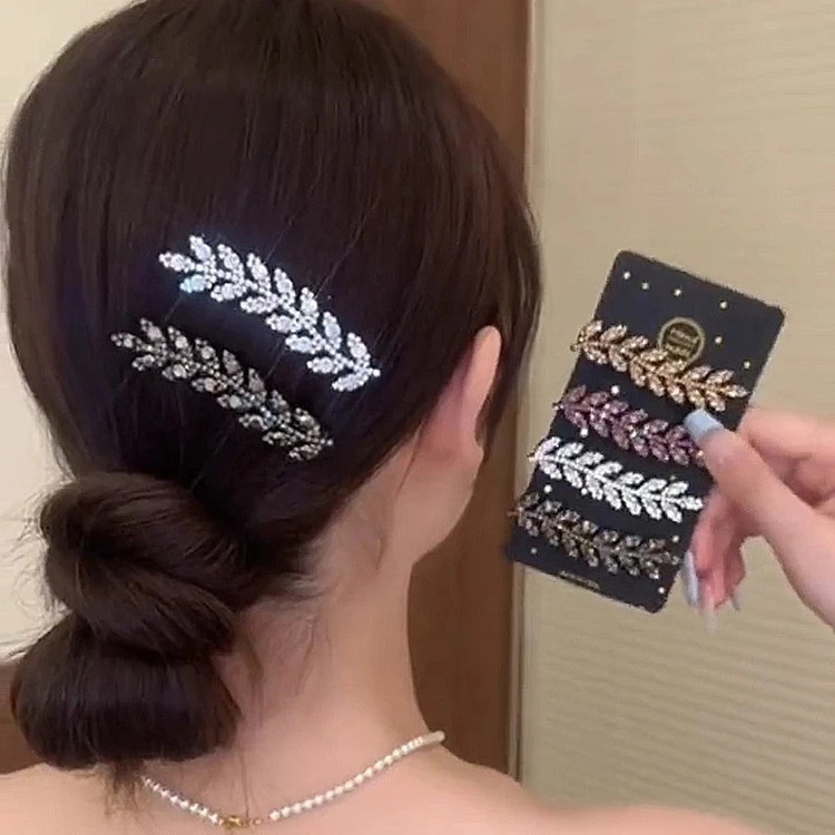 麦穗闪闪时尚百搭田园风鸭嘴夹网红发夹气质碎发夹刘海侧边夹发饰