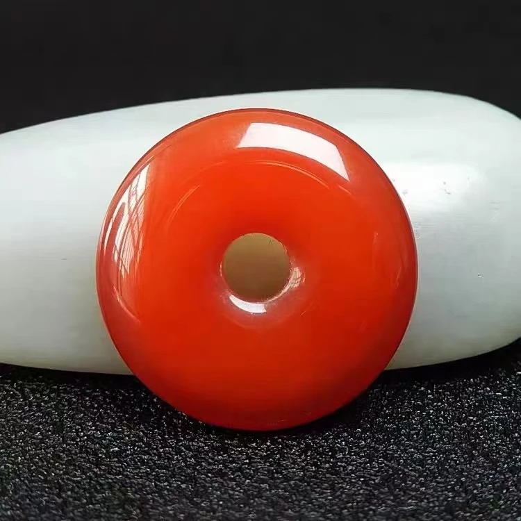 A186A187A79 高端雪域红景天玛瑙平安扣吊坠手串耳饰