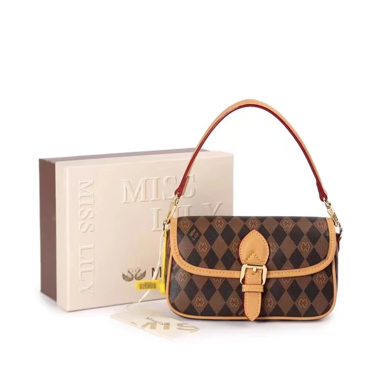 2024 新款时尚单肩斜跨女士包包 M8001