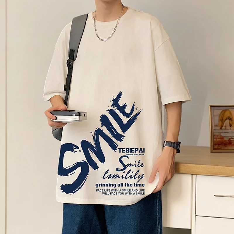 青少年重磅100%纯棉大码2-300斤夏季男百搭宽松T恤美式vibe上衣服