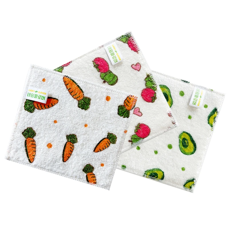 【美厨娘君姐专属】韩国原装进口竹纤维不易粘油洗碗巾易清洗双层