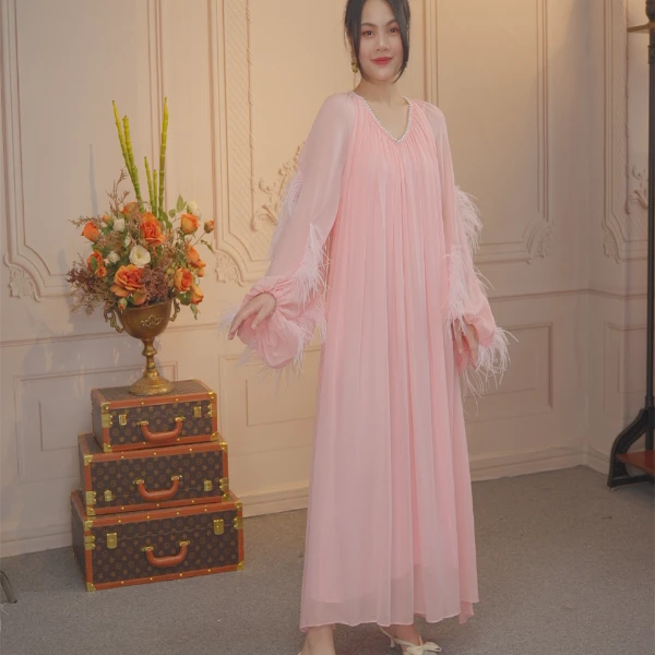 了然释然红标新款连衣裙春夏款名媛气质宽松显瘦长裙夏季时尚a字