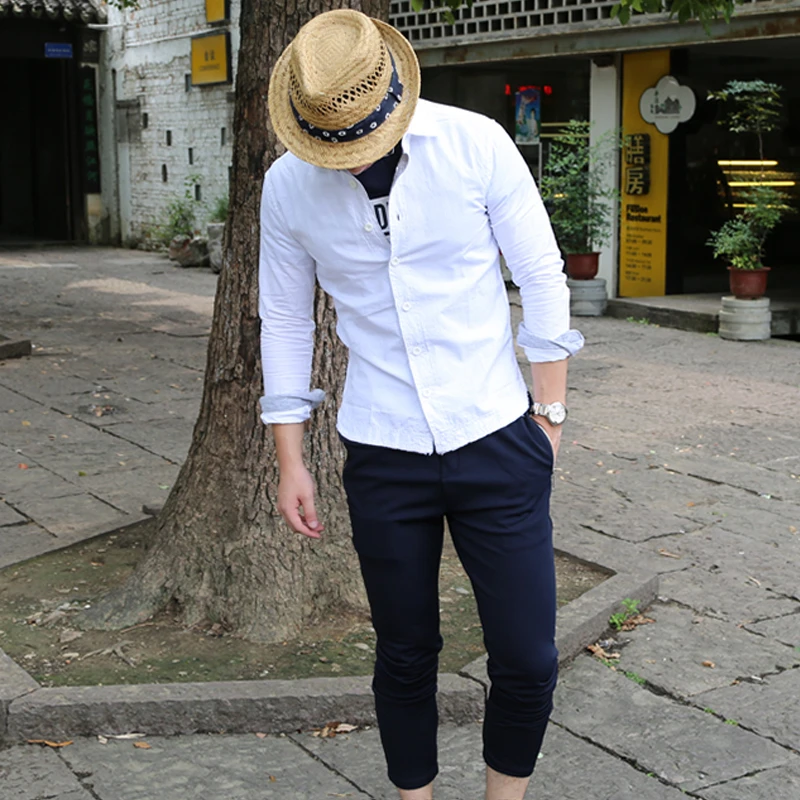 S208清宽松版男士落肩袖短袖T恤