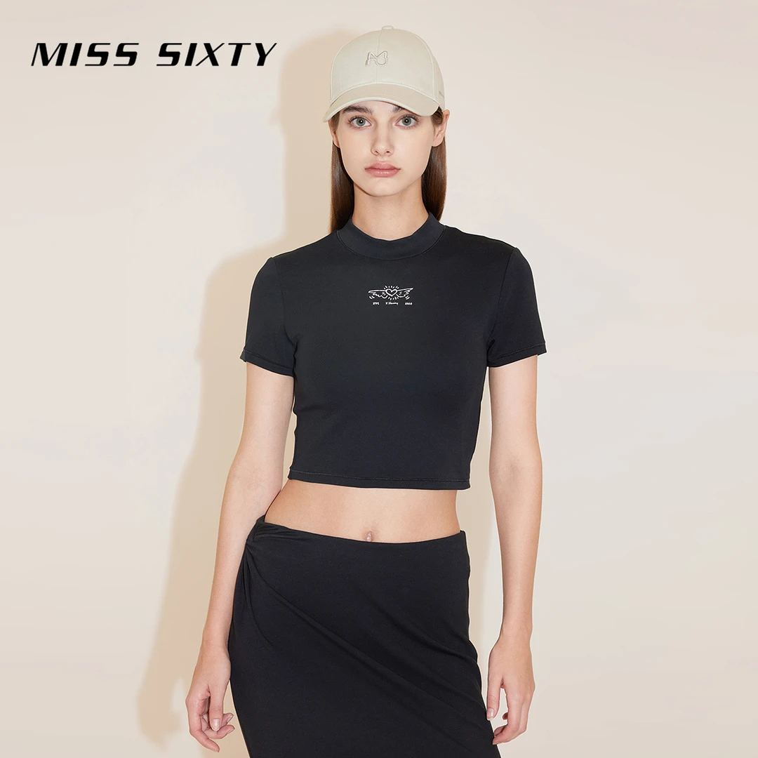 【达人专属】Miss Sixty x Keith Haring 跨界系列春季女正肩T恤尤